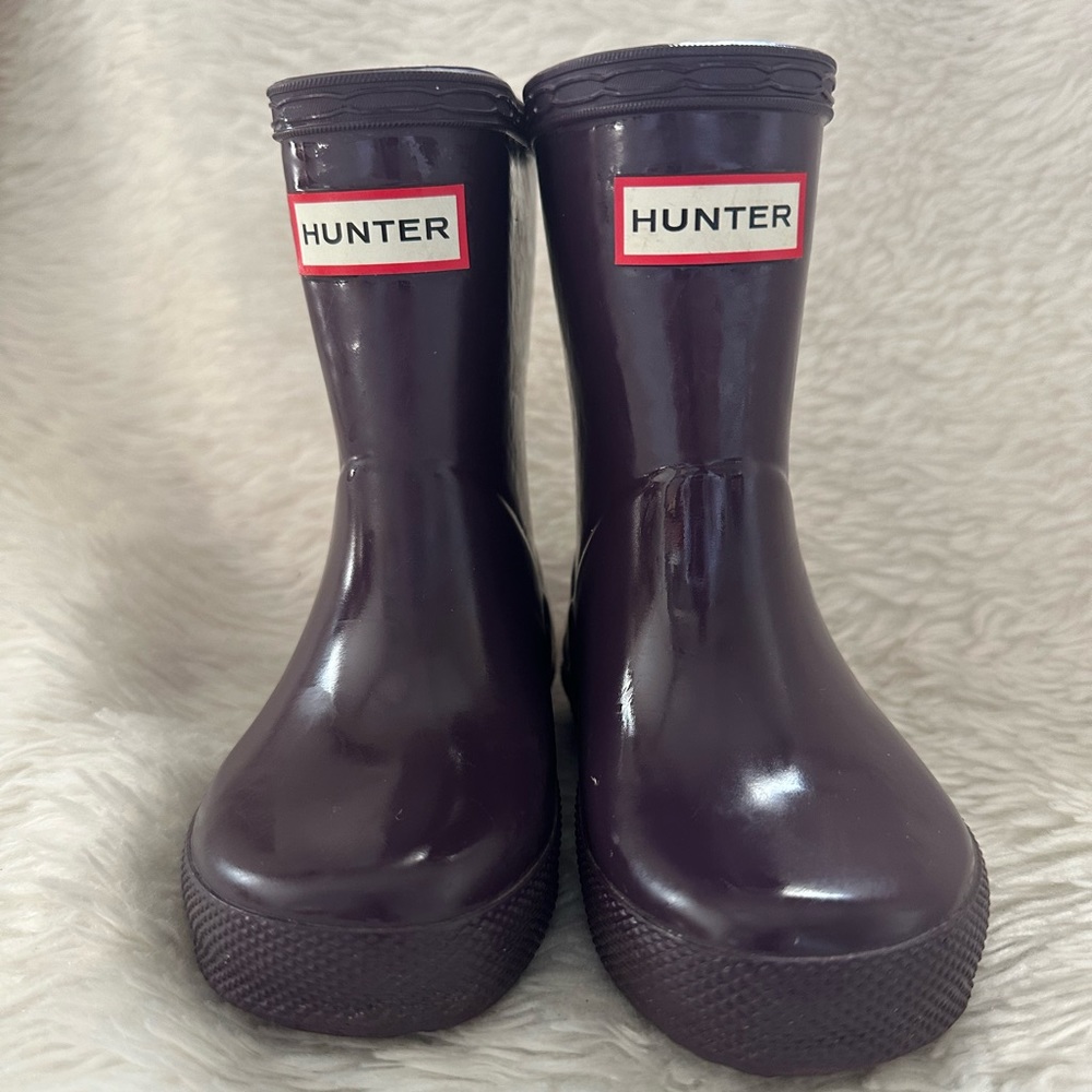 Hunter Kids First Classic Rainboot SZ 5- Purple